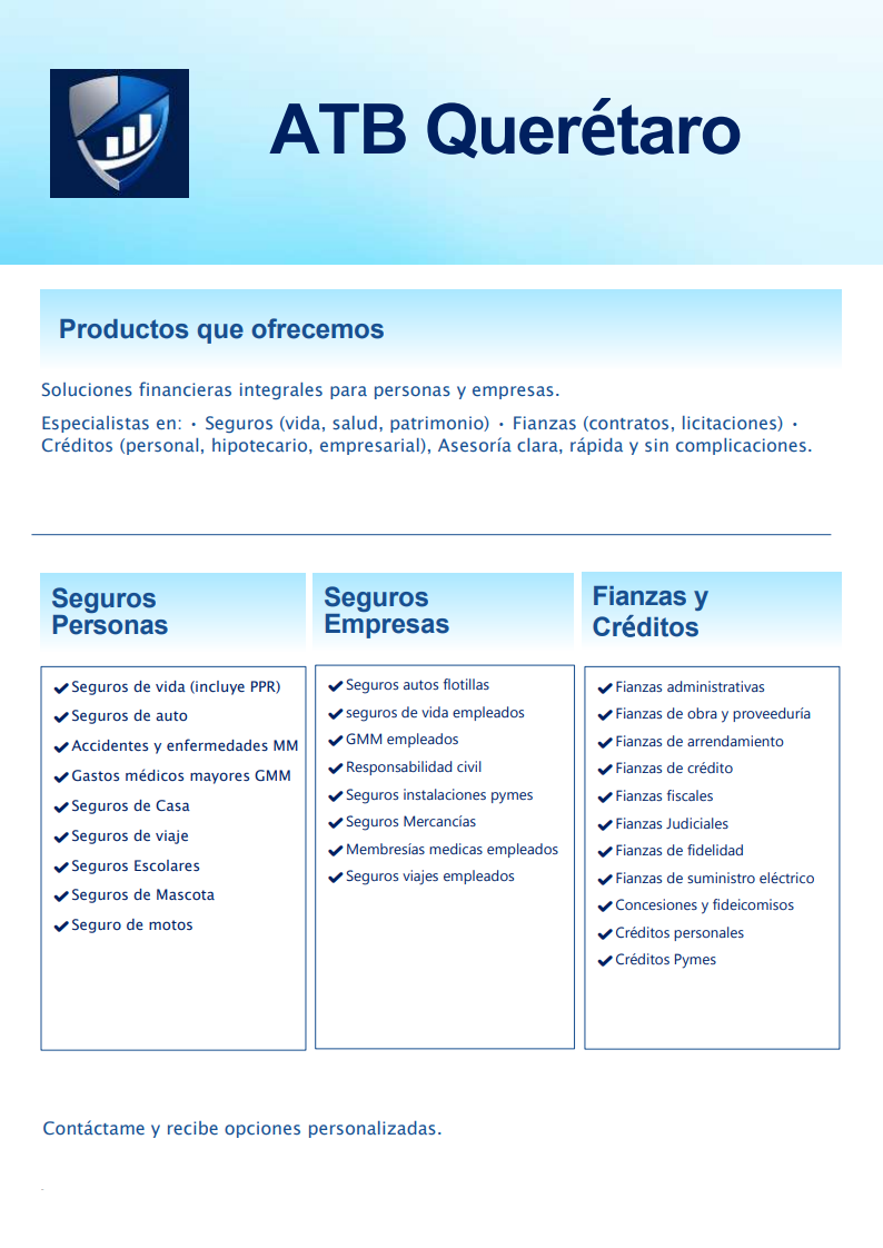 ATB Querétaro, Servicios